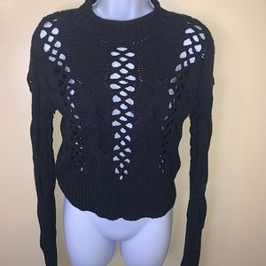 Black knit sweater